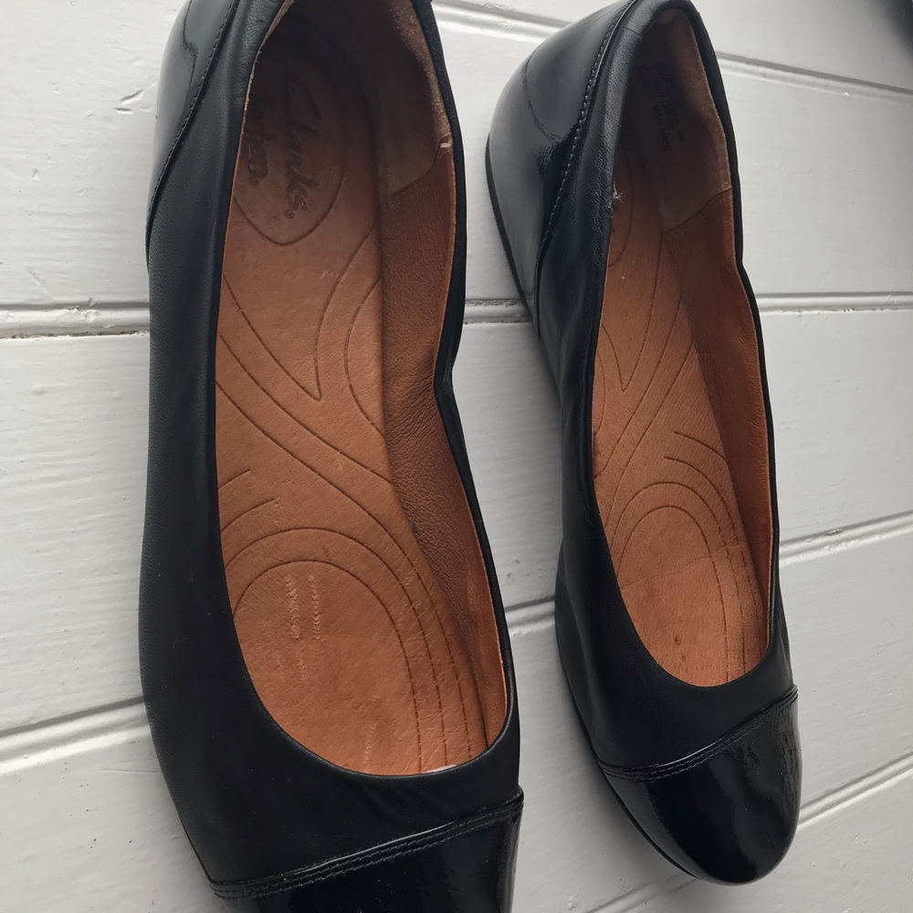 Clarks Indigo Black Flats - Picture 4 of 6